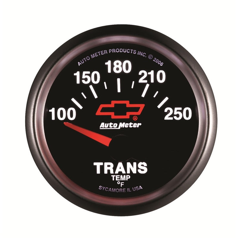 Autometer Gauge TransT 2" 100-250 Deg. F Elec Gm Bowtie Black 3649-00406 User 3