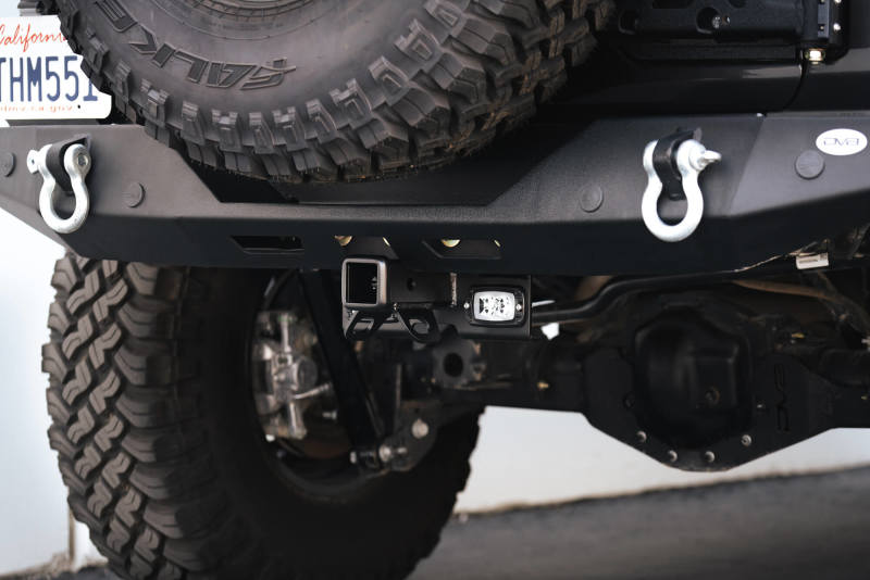 DV8 Offroad 07-21 Jeep Wrangler (JK/JL) Bolt-On Hitch w/ Lights AHJP-01 AHJP-01 Photo - Mounted