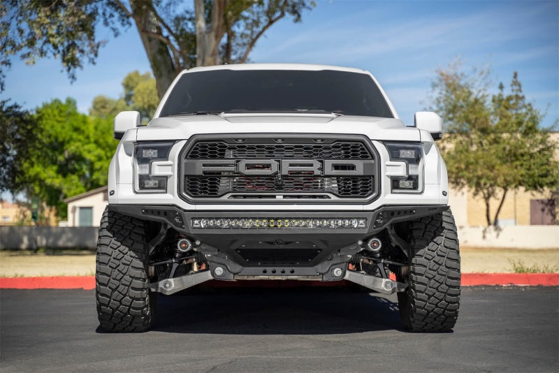 Addictive Desert Designs 17-20 Ford F-150 Raptor Rock Fighter Frame Cut Front Bumper F114922770103 F114922770103 Photo - Mounted