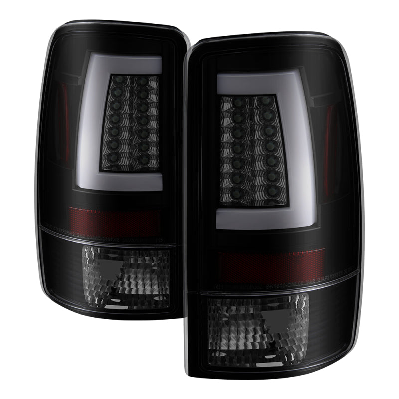 Spyder 00-06 GMC Yukon/Yukon XL V2 Light Bar LED Tail Lights - Blk Smoke (ALT-YD-CD00V2-LBLED-BSM) 5084156 5084156 Photo - Primary