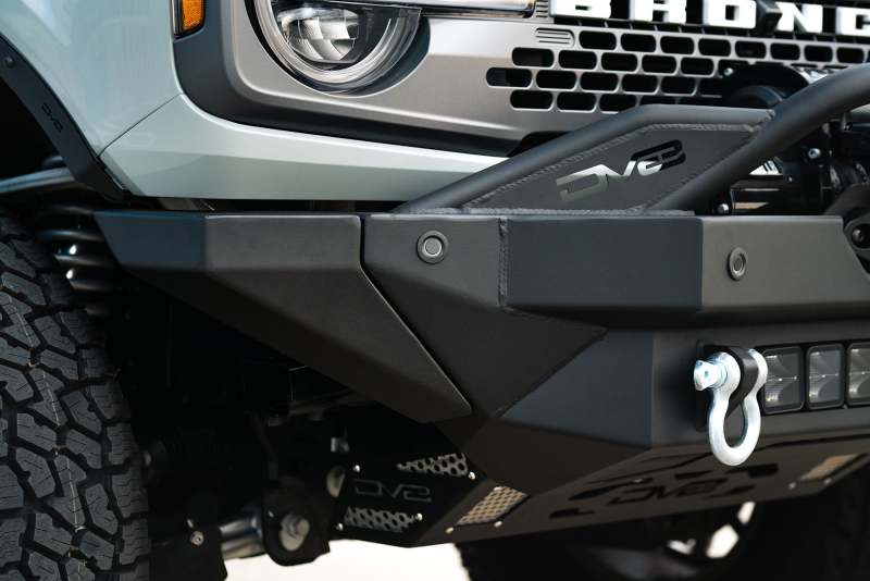 DV8 Offroad 2021+ Ford Bronco Modular Front Bumper Winch Capable w/ Auxiliary Light Mounts FBBR-02 FBBR-02 Photo - Unmounted