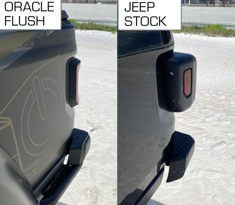 ORACLE Lighting Oracle Jeep Gladiator JT Flush Mount LED Tail Lights 5882-504 5882-504 Photo - Mounted