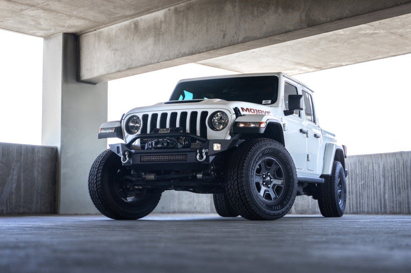 DV8 Offroad 18-23 Jeep Wrangler JL / 20-23 Jeep Gladiator JT FS-7 Mid-Width Winch Front Bumper FBJL-07 FBJL-07 Photo - Primary