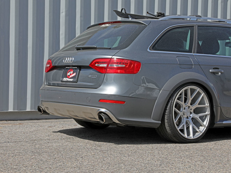 aFe MACH Force-Xp 13-16 Audi Allroad L4 SS Axle-Back Exhaust w/ Carbon Tips 49-36437-C 49-36437-C Photo - Mounted