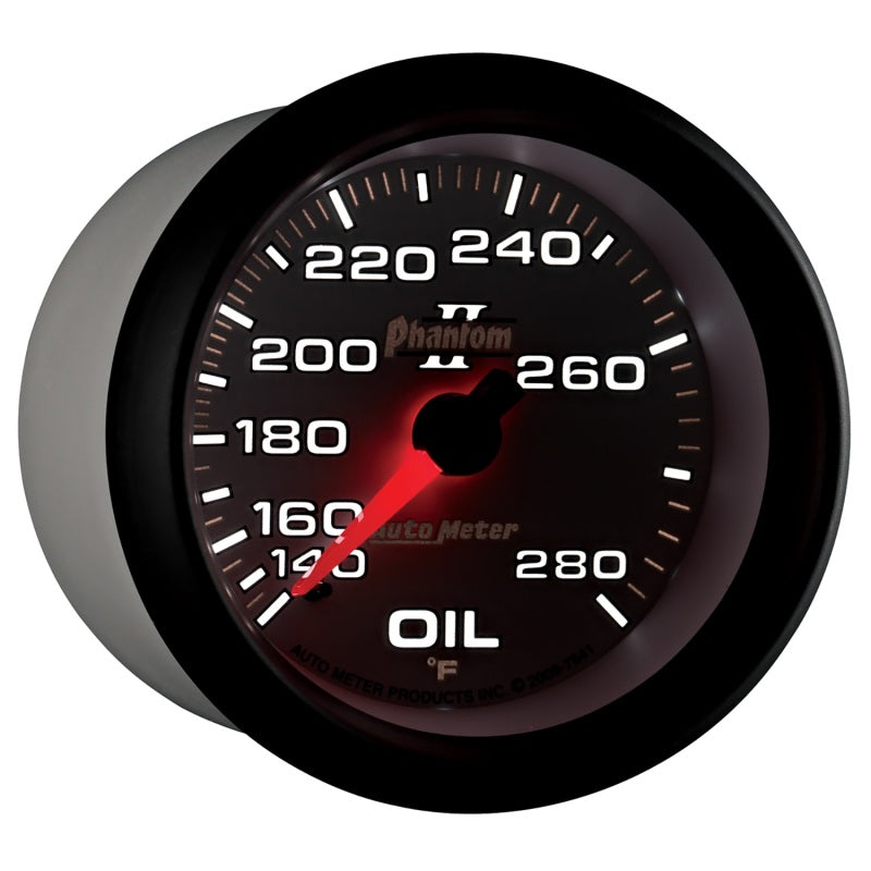AutoMeter Gauge Oil Temp 2-5/8in. 140-280 Deg. F Mechanical Phantom II 7841 7841 User 6