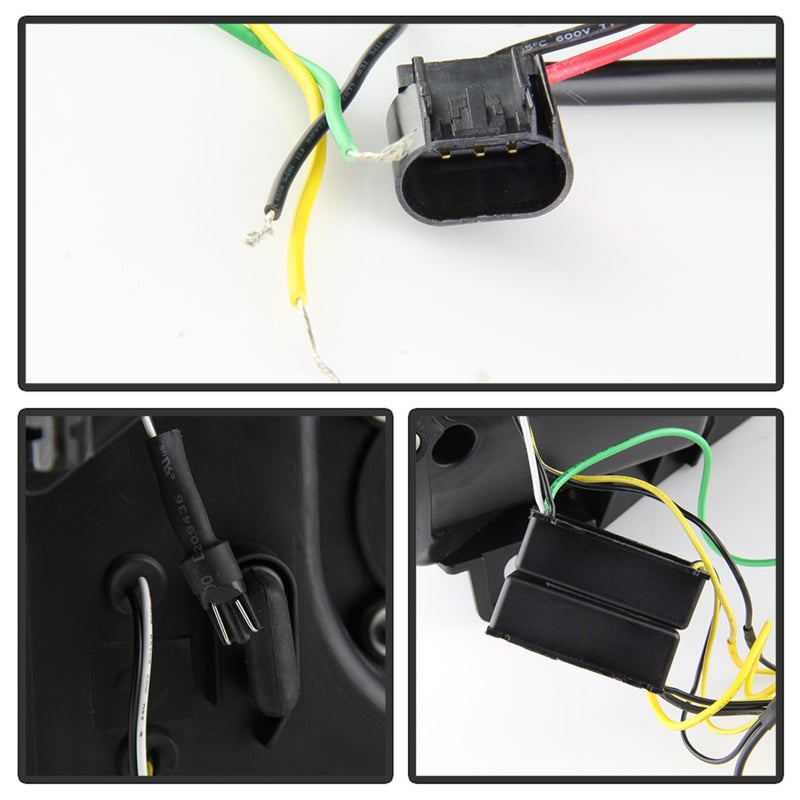 Spyder 08-10 Ford F-250 SD Projector Headlights V2-Switch Back Light Bar-Black PRO-YD-FS08V2-SBLB-BK 5086228 5086228 Photo - Unmounted