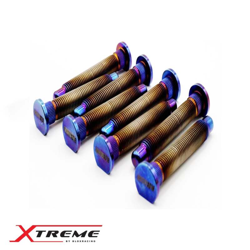 BLOX Racing Titanium Extended Wheel Studs M12X1.5mm 8Pcs Honda Fitment - Burnt BXAC-00176-B BXAC-00176-B User 1