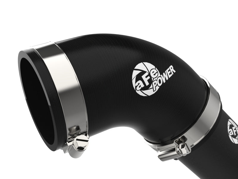 aFe BladeRunner 2-1/2 IN Aluminum Cold Charge Pipe Black 17-20 Hyundai Elantra GT L4-1.6L (t) 46-20639-B 46-20639-B Photo - Close Up