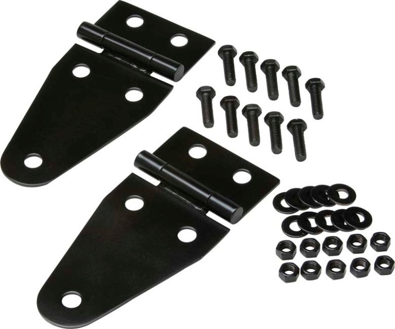 Kentrol 55-95 Jeep CJ/Wrangler YJ Hood Hinge Pair - Powdercoat Black 50402 50402 Photo - Primary