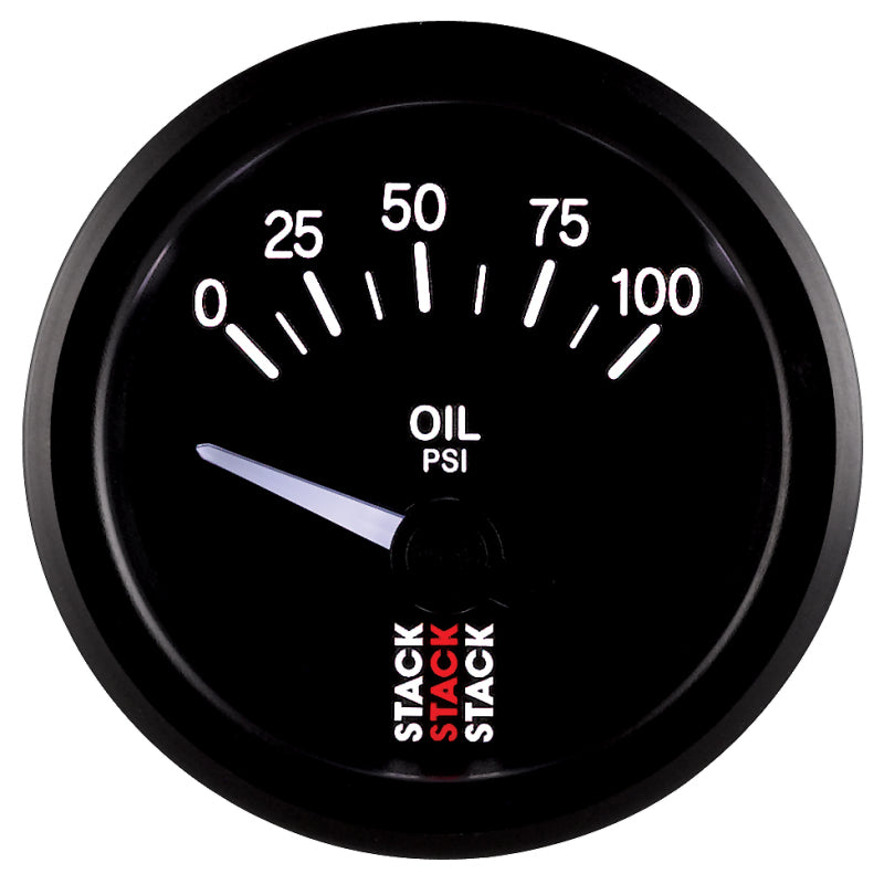 Autometer Gauge OilP Elec 52mm Blk 100psi ST3202 User 4