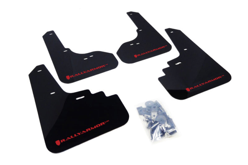 Rally Armor 05-09 Legacy UR Mud Flap Red Logo MF4-UR-BLK/RD Photo - Primary