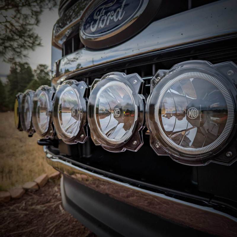 KC HiLiTES 6in. Light Shield for Gravity Pro6 LED Lights (Single) - Clear 5118 5118 Photo - lifestyle view