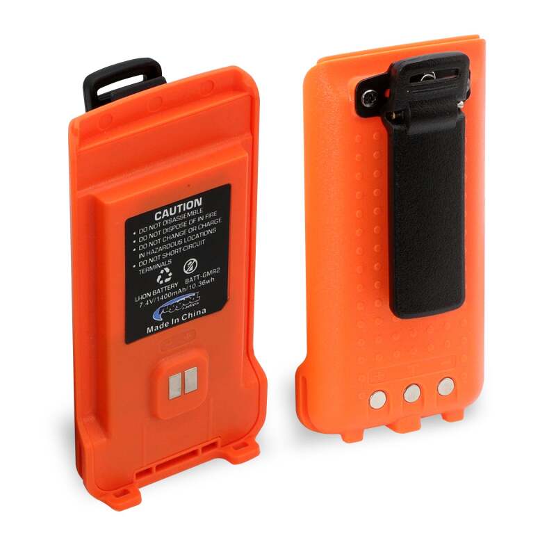 Rugged Radios GMR2 Replacement Battery with 12v Charge Port and Belt Clip Safety Orange BAT-GMR2-ORN BAT-GMR2-ORN Photo - Primary