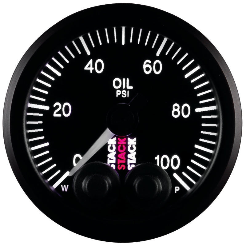 Autometer Gauge OilP Pro-Cntrl 52mm Blk 100psi ST3502 Photo - Primary