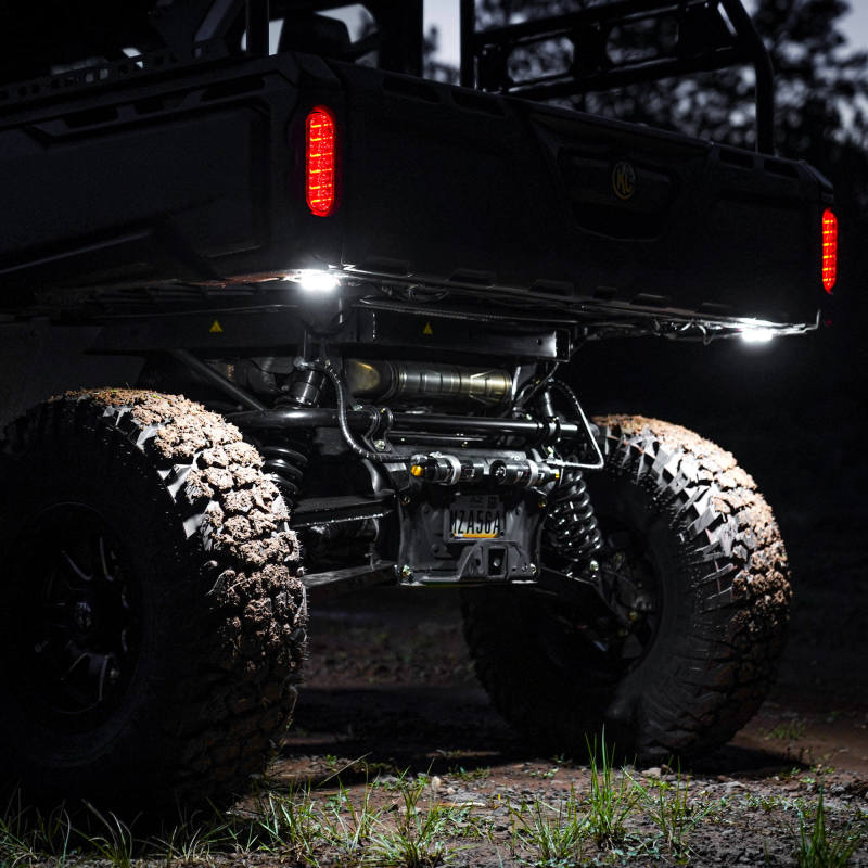 KC HiLiTES Cyclone V2 LED - Rock Light - 6-Light System - Clear - 5W Flood Beam 91040 91040 Photo - lifestyle view