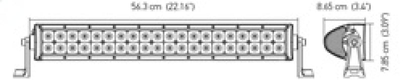 Hella Auxiliary Lights Led HVF 357208101 Technical Drawing