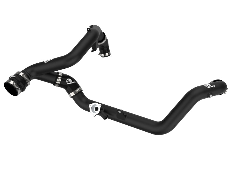 aFe Bladerunner 2-1/4 IN Aluminum Hot Charge Pipe Black 20-23 Ford Explorer/Explorer ST - Black 46-20658-B 46-20658-B Photo - Primary