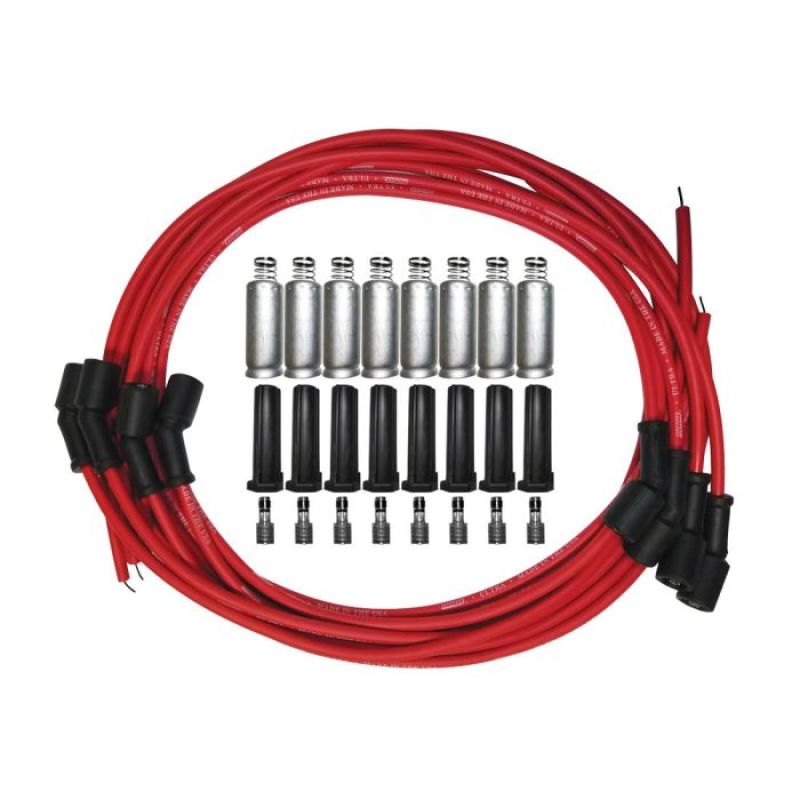 Moroso GM LS 135 Deg Plug Boots Ultra Spark Plug Wire Set - Red 52011 52011 User 1