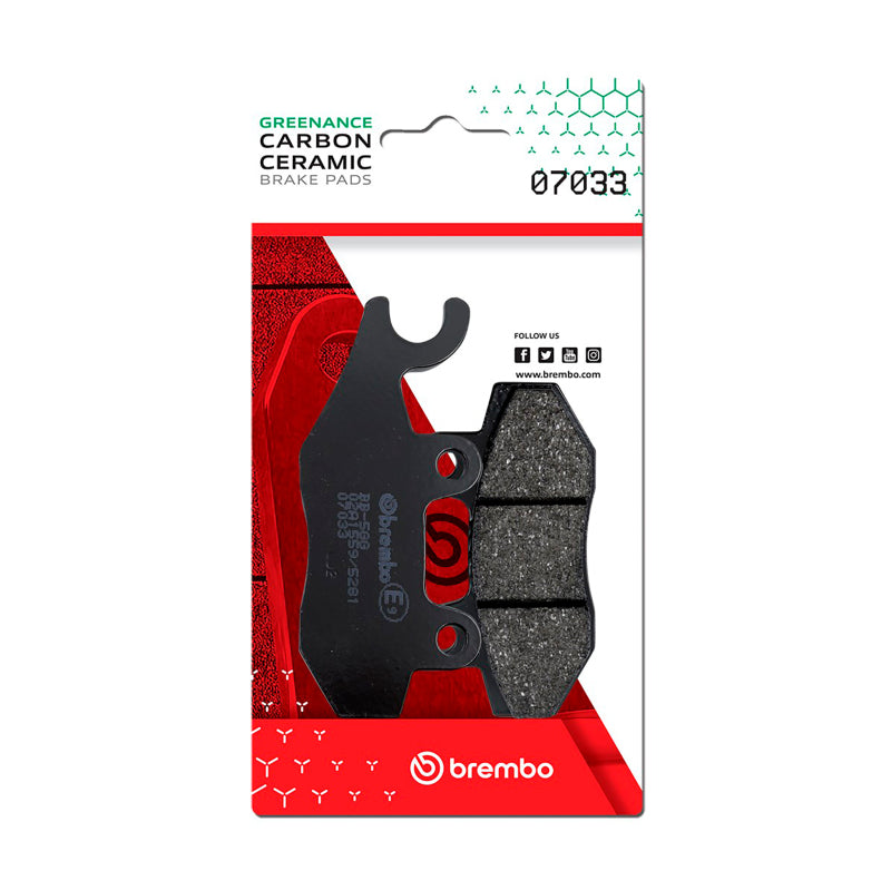 Brembo OE Kymco Super/Kymco Yager/Kymco Yup/Kymco Zing Carbon Ceramic Brake Pad - Front 07033 07033 User 1