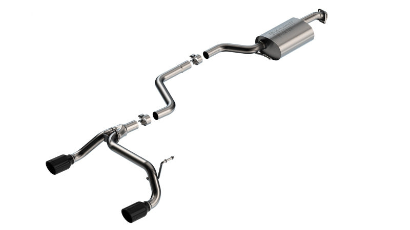 Borla 18-23 Suzuki Jimny 1.4L AT/MT 4WD 2DR 2in S-Type Catback Exhaust - Black Chrome Tips 140923BC 140923BC Photo - Primary