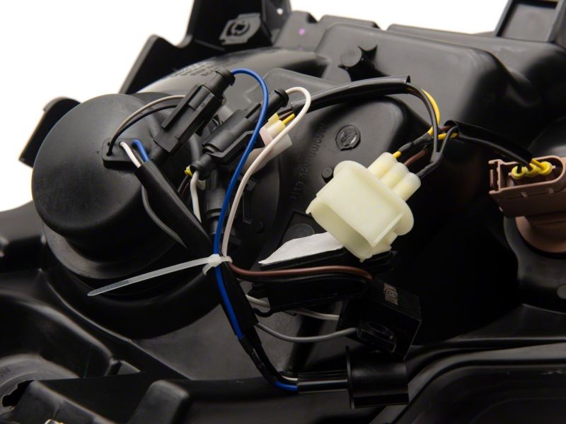 Raxiom 09-14 Ford F-150 Axial Series Projector Headlights w/ LED Light Bar- Blk Housing (Clear Lens) T566369 T566369 Photo - Close Up