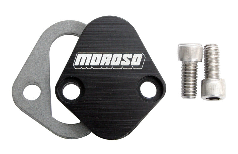Moroso Fuel Pump Block-off Plate For Bbc, Chrys, Ford 65396 Photo - Primary