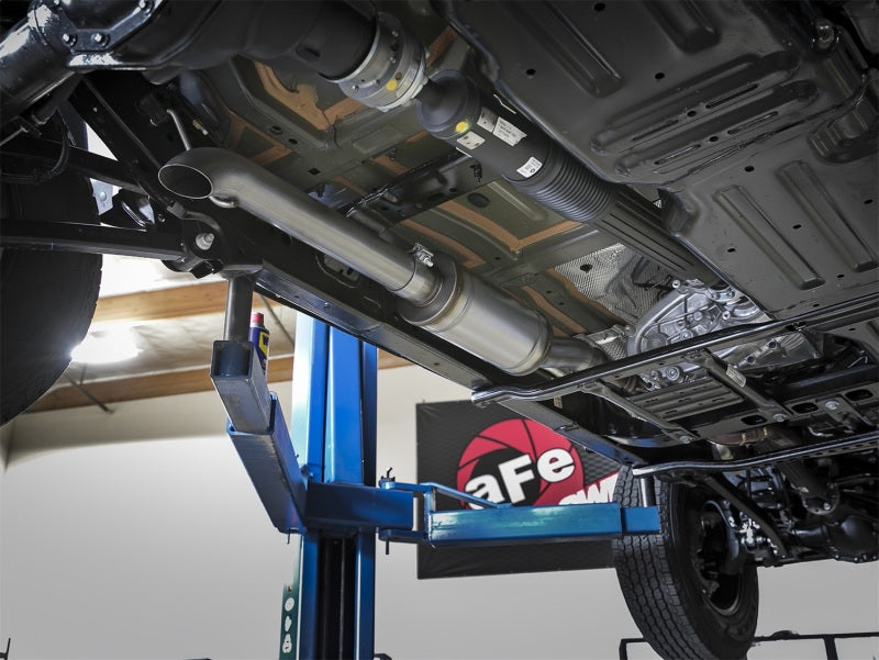 aFe Cat-Back Exhaust System, ROCK BASHER 3in (Before Axle Turn-Down) 49-48068 Photo - Mounted