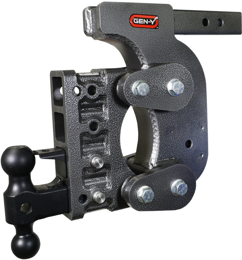 GEN-Y Hitch Gen-Y The Boss Torsion-Flex 2in Shank 12.5in Drop 16K Hitch w/GH-051 Dual-Ball/Pintle Lock/Stab Kit GH-1424 GH-1424 Photo - Primary