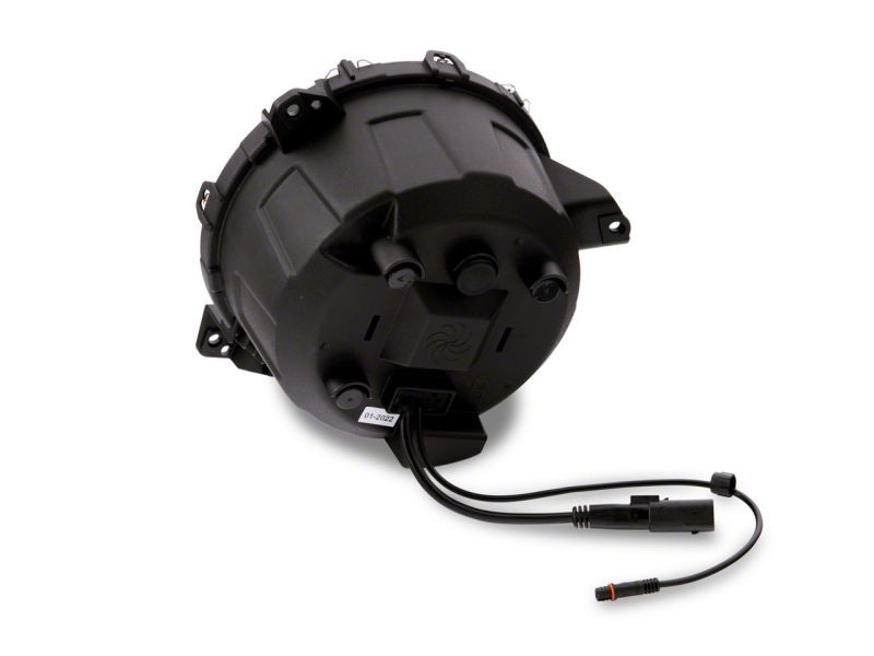 Raxiom 18-23 Jeep Wrangler JL Axial Series 9-In LED Headlights- Blk Housing (Clear Lens) J164371 J164371 Photo - Close Up