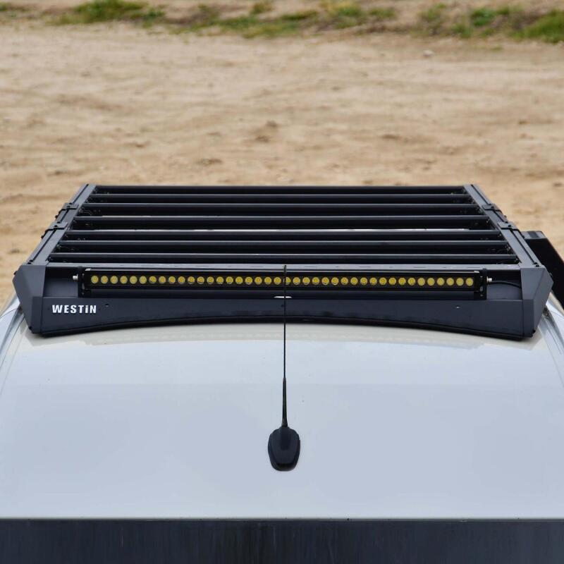 Westin 19-23 Mercedes-Benz Sprinter 144in WB Mesa Roof Rack - Textured Black 15-00025 15-00025 Photo - lifestyle view