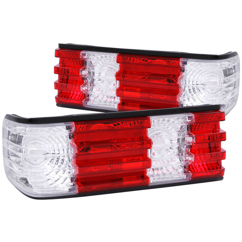 Anzo 1986-1991 Mercedes Benz S Class W126 Tail lights Red/Clear 221132 Photo - Primary
