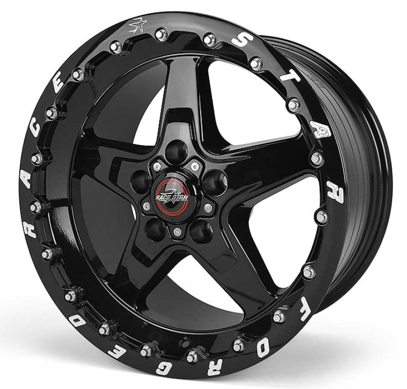 Race Star 92 Drag Star Bracket Racer 17x10.5 5x4.50BC 7.6BS Gloss Black Wheel - Single Bead Lock 92-705154SB 92-705154SB User 1