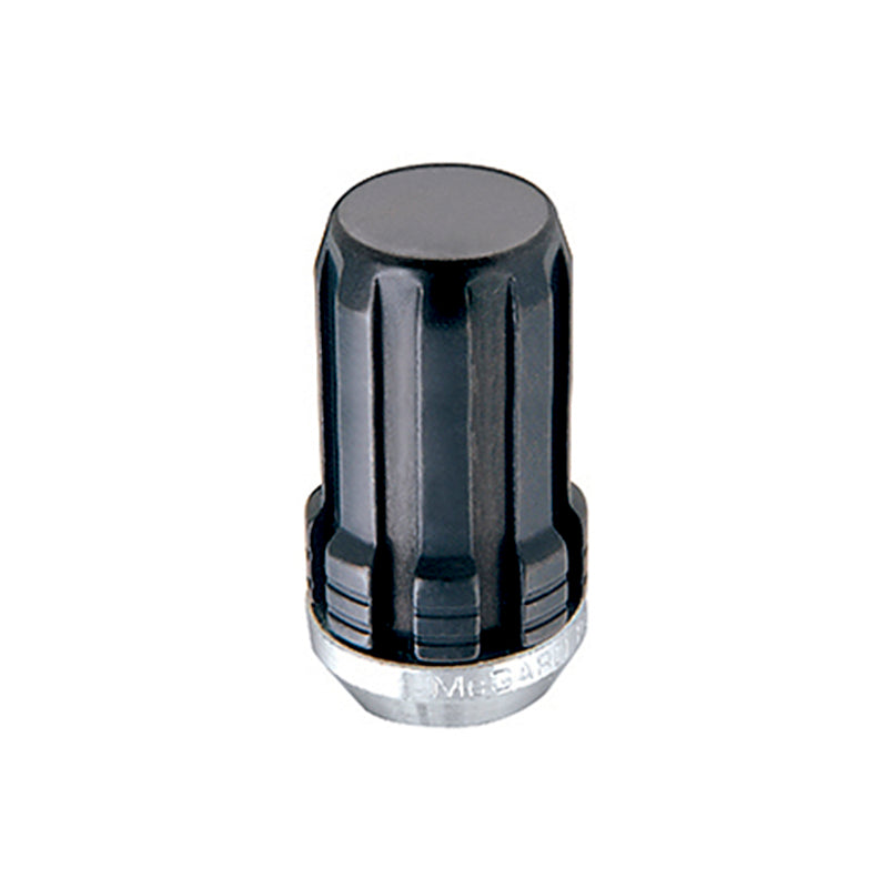 McGard SplineDrive Lug Nut (Cone Seat) 1/2-20 / 1.60in. Length (Box of 50) - Black (Req. Tool) 65001BK 65001BK Photo - Primary