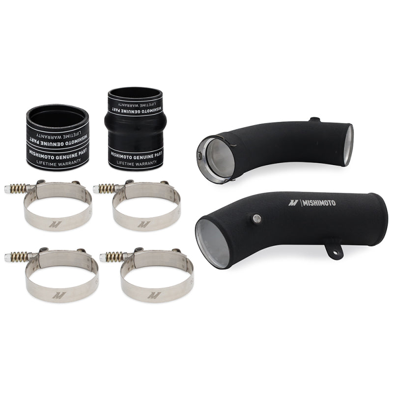 Mishimoto 17-19 GM 6.6L L5P Cold-Side Pipe and Boot Kit Wrinkle Black MMICP-DMAX-17CWBK MMICP-DMAX-17CWBK Photo - Primary