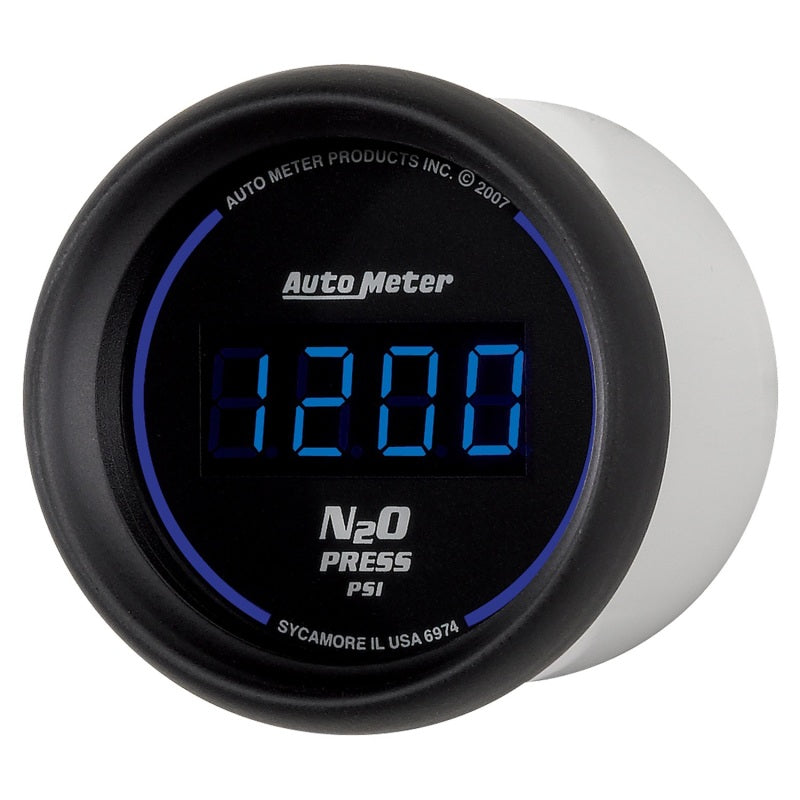 Autometer Gauge, Nitrous Pressure, 2 1/16", 1600Psi, Digital, Black Dial W/Blue 6974 User 2