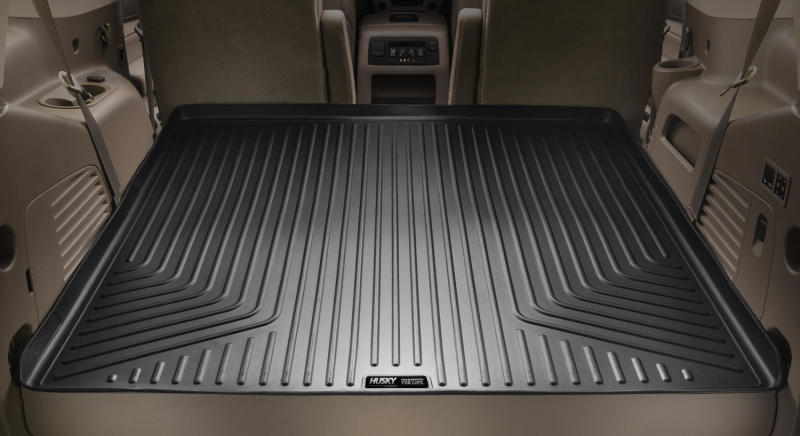 Husky Liners 2021 Suburban/Yukon XL w/ 3rd Row Seat Weatherbeater Cargo Liner Behind 3rd Row - Black 28181 28181 Photo - Mounted