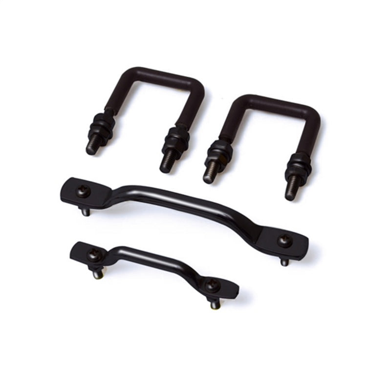 Rugged Ridge Windshield Tie Down Kit,Black;55-95 Jeep CJ/Wrangler YJ 11211.01 Photo - Unmounted
