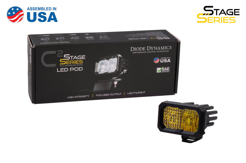 Diode Dynamics Stage Series 2 In LED Pod Pro - Yellow Flood Standard ABL Each DD6417S DD6417S User 3