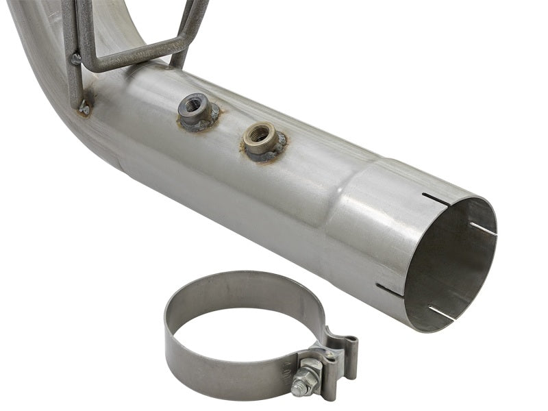 aFe ATLAS 4in Aluminized Steel DPF-Back Exhaust System w/Dual Rear Exit 49-04086-B Photo - Unmounted
