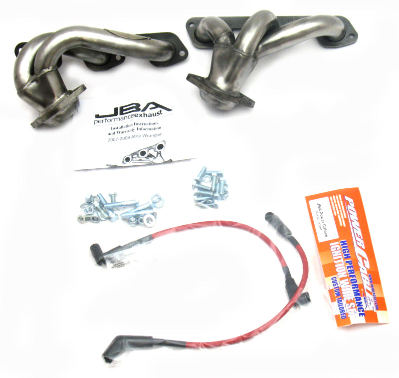 JBA 07-11 Jeep 3.8L V6 1-1/2in Primary Raw 409SS Cat4Ward Header 1528S 1528S Photo - Primary