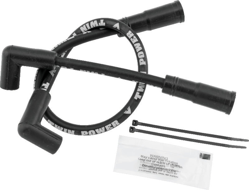 TwinPower Twin Power 00-17 Softail 99-17 Dyna Black Ignition Wire Set 110112 110112 Photo - Primary