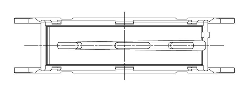 ACL Ford Coyote 5.0L V8 Standard Size High Performance Main Bearing Set 5M5655H-STD 5M5655H-STD Technical Drawing