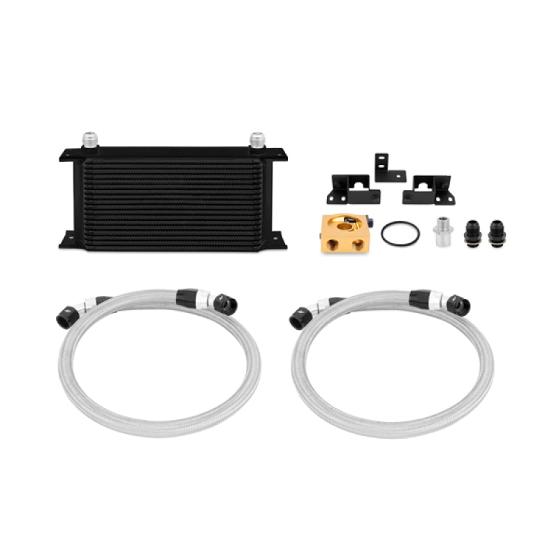 Mishimoto Thermostatic Oil Cooler Kit - Black 2007-2011 Jeep Wrangler JK MMOC-WRA-07TBK Photo - Primary