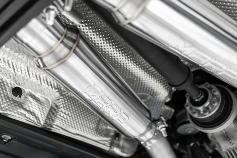 MBRP 17-21 Charger 5.7L 3in Dual Rear Exit Aluminized Catback Exhaust S7117AL S7117AL Photo - Close Up