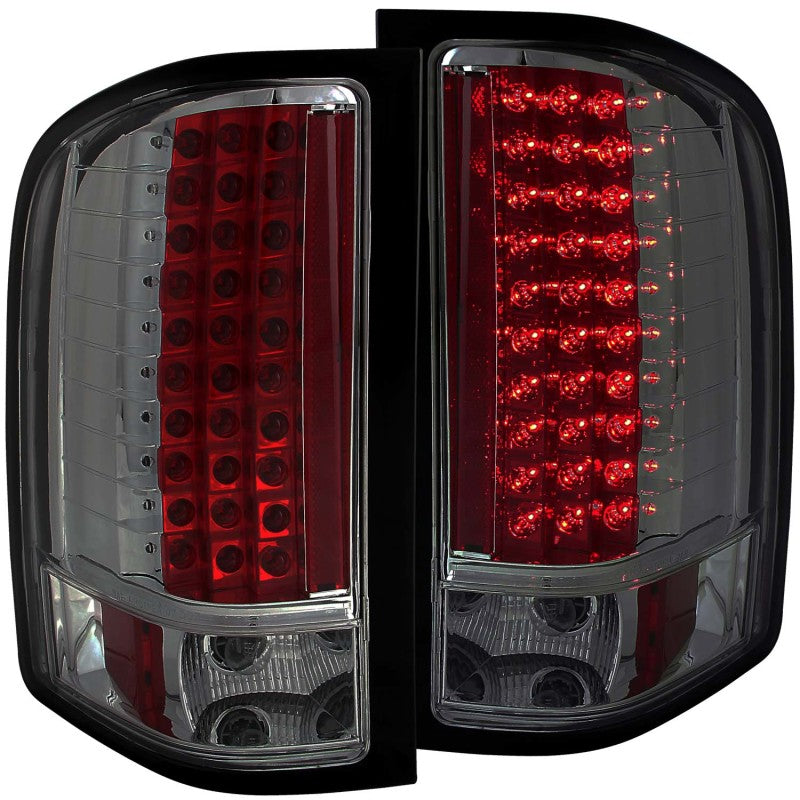 Anzo 2007-2013 Chevrolet Silverado 1500 LED Taillights Smoke 311159 Photo - Primary