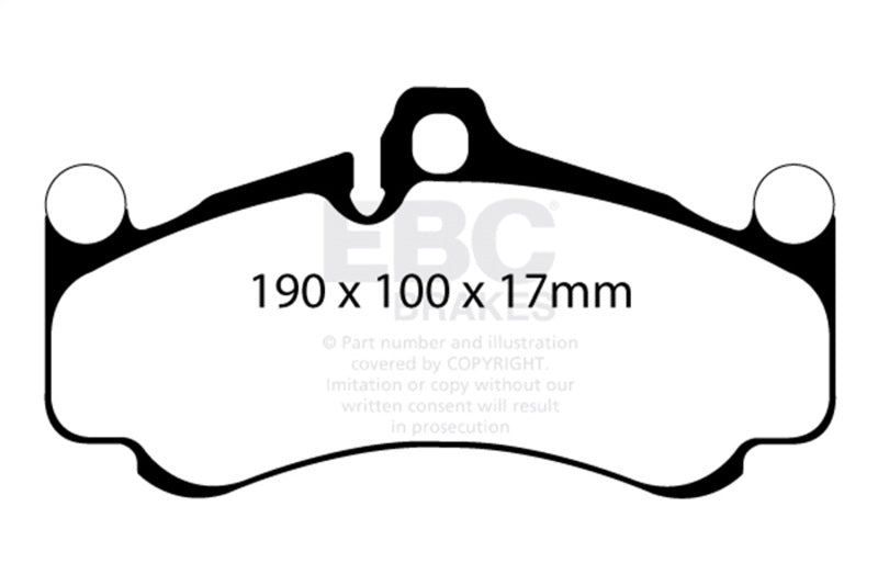 EBC 10-12 Porsche 911 (997) GT3 3.8L (Cast Iron Rotor Only) Bluestuff Front Brake Pads DP52094NDX DP52094NDX Photo - Primary