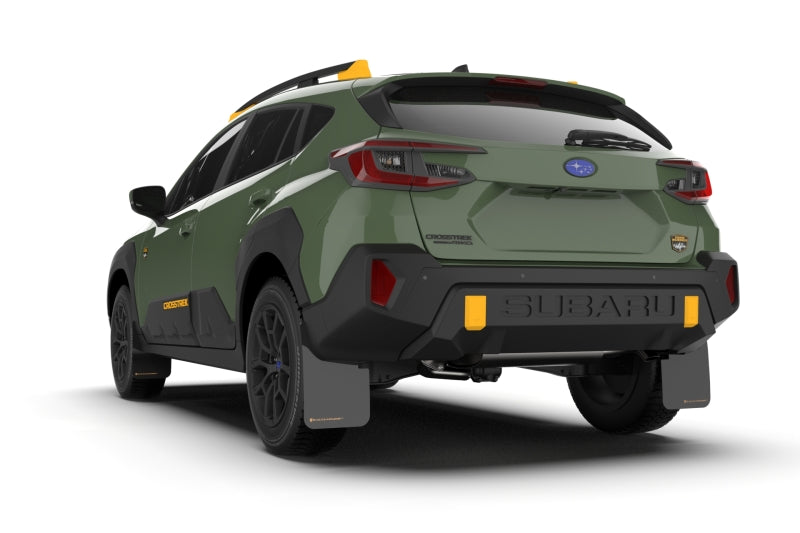 Rally Armor - 2024 Subaru Crosstrek (Wilderness Only) Black UR Mud Flap W/Red Logo - No Drilling Req MF116-UR-BLK-RD MF116-UR-BLK-RD User 1