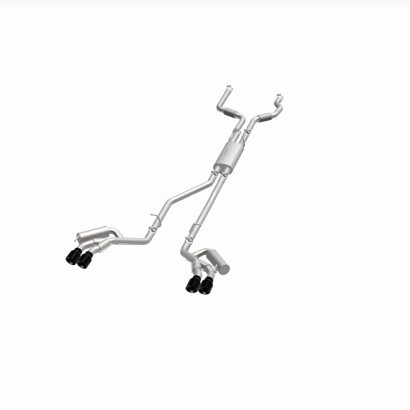 MagnaFlow 20-21 Ford Explorer 3.0L V6 Dual Exit Quad Black Chrome Tip Street Series Cat-Back Exhaust 19515 19515 360 Degree Image Set