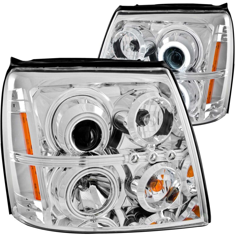 Anzo 2003-2006 Cadillac Escalade Projector Headlights w/ Halo Chrome (CCFL) 111176 Photo - Primary