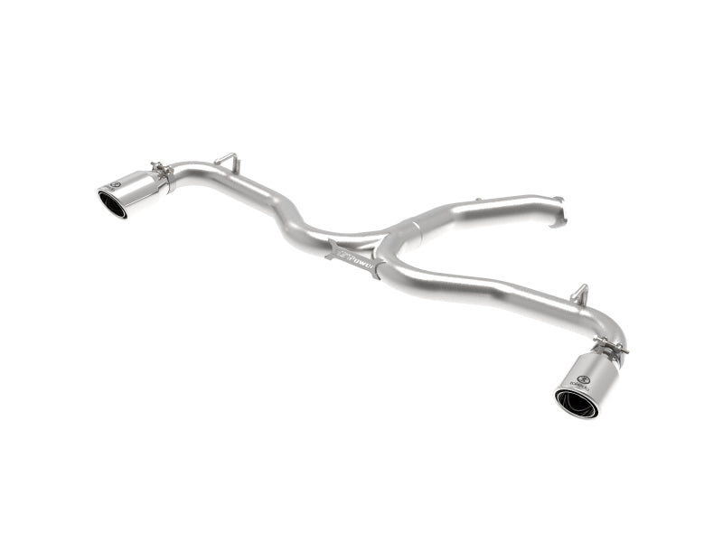 aFe Takeda 3in-2.5in SS Axle-Back Exhaust w/Polished Tips 2018 Hyundai 49-37002-1P Photo - Primary